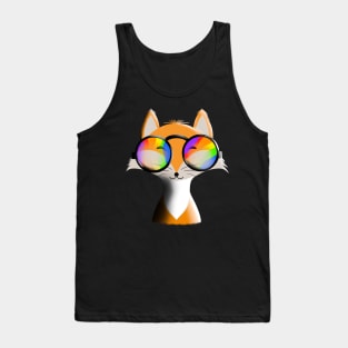 Fox with glasses Tank Top